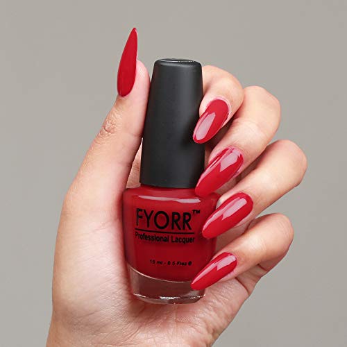 Image of Cherry Blast Professional Nail Polish | Long Lasting, Quick Dry, Chip Resistant, High Shine Nail Paint | Smooth & Easy Application, Vibrant Trendy Shades for Women & Girls Party Daily Use 15ml