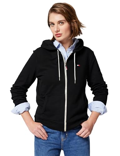 Tommy Hilfiger Damen Zip-up Hoodie – Classic Sweatshirt for Women with...