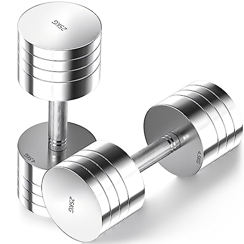 Dripex Hanteln Set Einstellbare Hantel 2x25kg, Kurzhanteln aus Stahl...