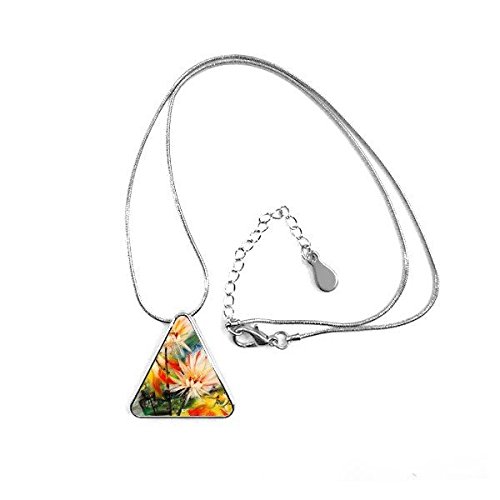 Pendentif fleur de lotus haute définition avec chaîne raffinée