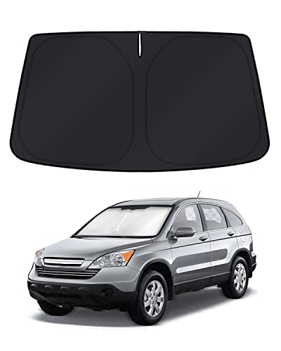 Image of KUST Windshield Sun Shade for CRV 2007-2009 2010 2011 Honda CR-V Window Accessories Shade Sun Visor Foldable Blocks UV Rays
