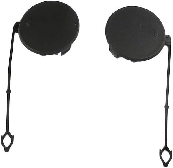 Front Bumper Tow Eye Hook Trailer Cover Cap 1 Pair Compatible With 2007-2010 BMW X5 E70 51117159589 51117159590