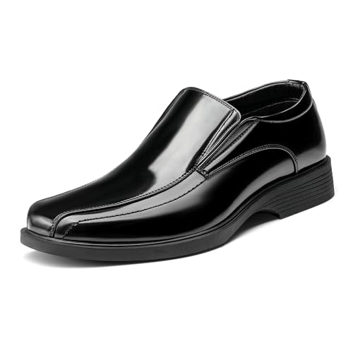Bruno Marc Mocassin Homme Classique Chaussures Bateau et Mocassins Hommes Confortable pour Marche Bureau Extérieur,Size 46,Noir,CAMBRIDGE-05