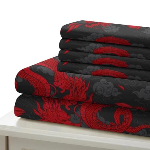 Linge de lit microfibre king size housse de couette fleurs 3D - 7