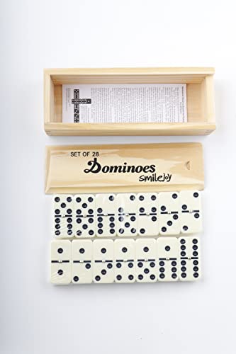 image for Smilejoy Dominoes Set for Adults, Domino Set for Classic Board Games,D