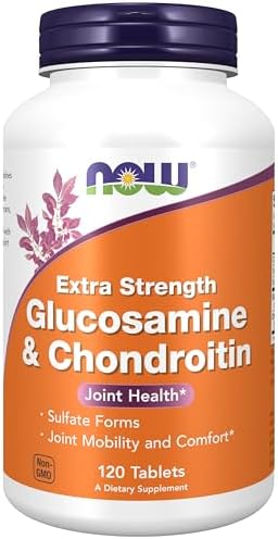 NOW Foods Glucosamine and Chondroitin Extra Strength, 120 Tablets