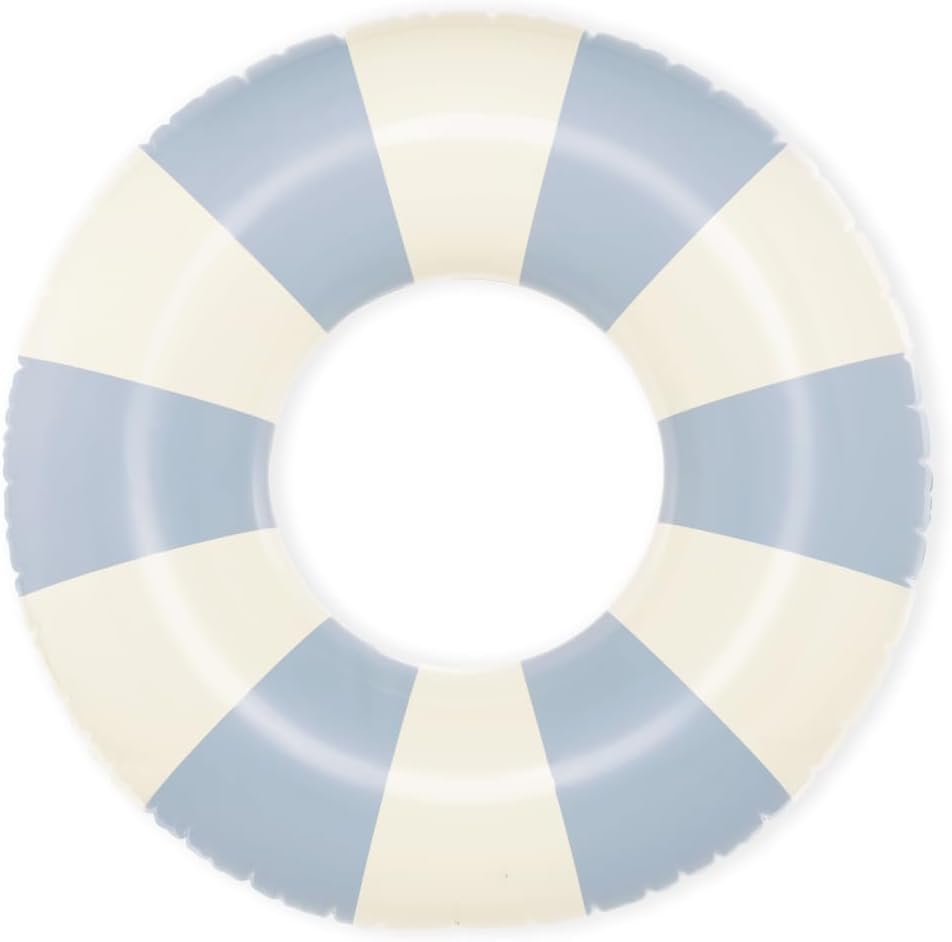 Inflatable Swim Ring, Colourful Striped, Inflatable Pool Floats and Pool Inner Tubes, Floaties Water Toys for Pool Beach Party