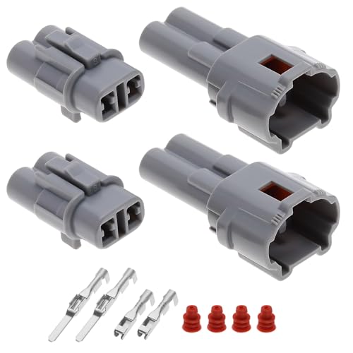 AsanWise Lot de 2 rallonges de câble étanche IP67 - 3 m - 1,35 mm x 3,5 mm - Noir