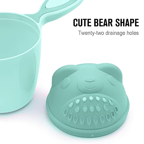 SYGA Plastic Baby Shampoo Cup Baby Shower Water Scoop Children Water Scorpion Baby Bath Tumbler(Green)