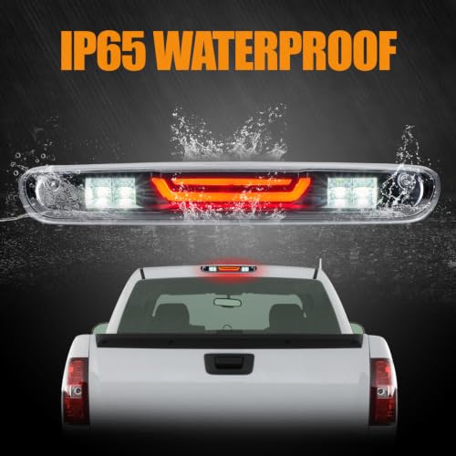 Image of Third 3rd Brake Light LED for 2007-2013 Chevy Silverado /GMC Sierra | High Mount Rear Center Cab Roof Top Brake Cargo Stop Light Assembly for 07-13 Silverado /Sierra 1500 2500HD 3500HD