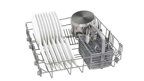 NEFF N 50 Smarter XXL Geschirrspüler vollintegriert 60 cm, S255HTX06E, flexibles Korbsystem, starke Reinigung mit Chef 70°C, Smart Start, AquaStop, Programme Download mit Home Connect, InfoLight