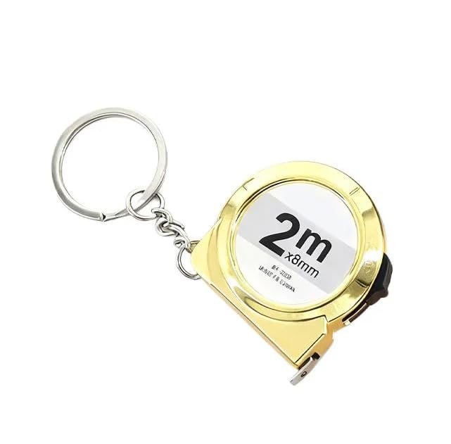 Home Trade Portable Mini Retractable Measuring Tape Measure With Lock & Keychain. Small Steel Tape Measure Ruler For Construction Projects, Fabric & Body Measuring Ruler Tool Metal