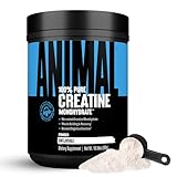 Animal Creatine Monohydrate Powder – Micronized Creatine for Women and Men, Supports Muscle Growth, Strength, Endurance, Recovery and ATP Production, Gym & Workout Supplements - Unflavored, 300g