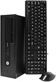 HP ProDesk 600 G1 SFF Desktop Computer PC, Intel Core i3-4130T, 8GB RAM, 256GB SSD, WiFi, Bluetooth, US QWERTY Tastatur, Windows 11 Pro (Generalüberholt)