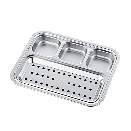 d؂^M 304XeXēM ؂萅؂ o[xL[M Ay^CU[XibN{E z[Lb` ݖM BBQ Xgp (20X16cm, Silver)