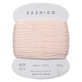 ダルマ 刺し子糸 〈合太〉 カード巻き COL.209 うす桜 約30ｍ 01-2410 ピンク