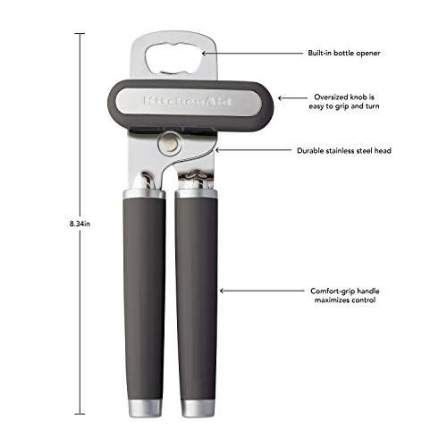 KitchenAid KE199OHCGA Gourmet Multifunction Can Opener, Charcoal, One Size - Image 4