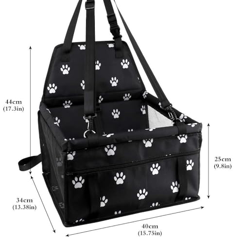Assento de elevação de carro reforçado para animais de estimação para cães e gatos, bolsa portátil e
