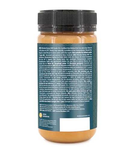 Steens Manuka Honey LIMITED EDITION MGO 696+ - 500 g rein roher 100% zertifizierter UMF 18+ Manuka Honig - abgefüllt und versiegelt in Neuseeland