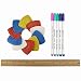 20PCS Triangle Tailor's Fabric Marker Chalk and 5Pcs Washable Pens Set for Sewing Cloth