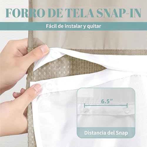 La mejor selección de Revestimientos de cortinas de ducha los más recomendados. 15 Imagen adicional