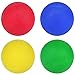 Price comparison product image HENBRANDT Hard Rubber Dog Balls - Play n Shoot - Red, Green, Yellow & Blue - Pack Of 12
