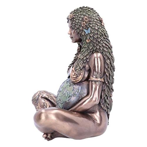 LEFUYAN Estátua de mãe terra, estatueta de mãe de Gaia Terra, enfeite de jardim, coleção de decoraçã