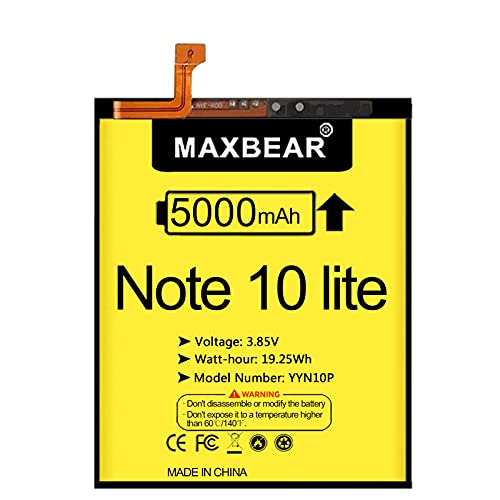 Image of MAXBEAR Galaxy Note 10 Lite Battery, (Upgraded) 5000mAh 3.85V Li-Polymer Replacement Battery EB-BN770ABY for Samsung Galaxy Note 10 Lite SM-N770F N770F /DS with Repair Tool Kit