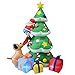 GOOSH 7 FT Christmas Tree Inflatables Outdoor Decorations with Claus & Gift Boxes Blow Up Yard Decoration with LED Lights for Indoor Outdoor Yard Garden Patio Lawn Décor