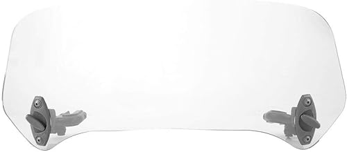 Miniatura 4 de Deflector de aire universal para parabrisas de motocicleta ajustable para mayor comodidad y compatibilidad, Transparente, Ajustable