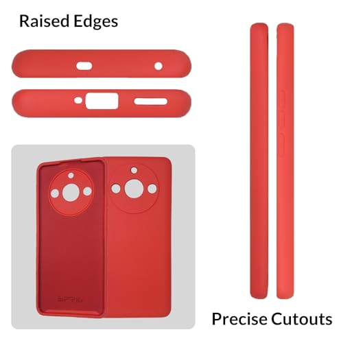 Image of SPRIG Compatible with Realme 11 Pro Phone TPEE Premium Back Cover Drop Tested Shock Proof Mobile Case for Men, Women, Boys and Girls with Camera Protection (Red)