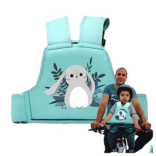Arnês de segurança para crianças - Arnês de motocicleta de padrão bonito para crianças - Arnês de ombro para passageiro e alça para assento de bicicleta, arnês de motocicleta ajustável e Kagrote