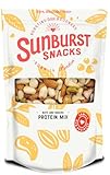 Sunburst Snacks High Protein Nut Mix, 100% Raw & Nutritious Blend of Almonds, Pistachios, Hazelnuts, Brazils, Cashews & Peanuts, Freshly Packed Daily, Resealable & recyclable Pouch, 1KG