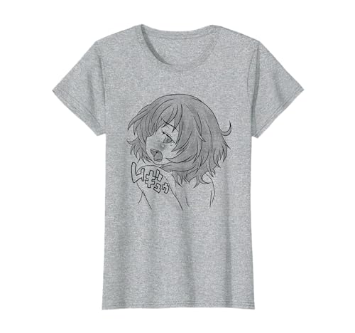 Ecchi Ahegao Hentai Girl Pleasure Face T-Shirt Playera T-Shirt