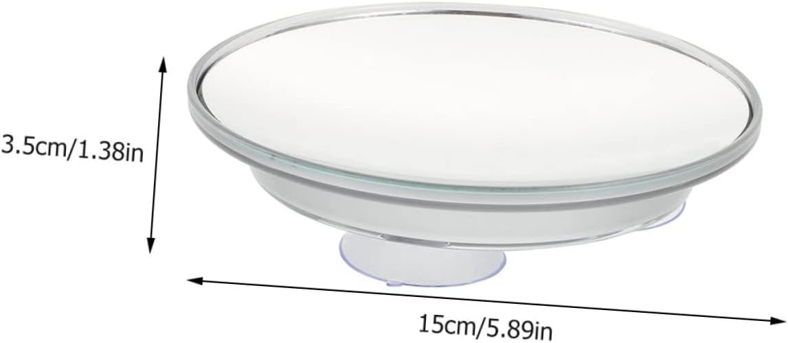 2Pcs Magnifying Makeup Mirror with Suction Cup Convenient Vanity Mirror for Detailed Makeup Application for Home and Travel Use