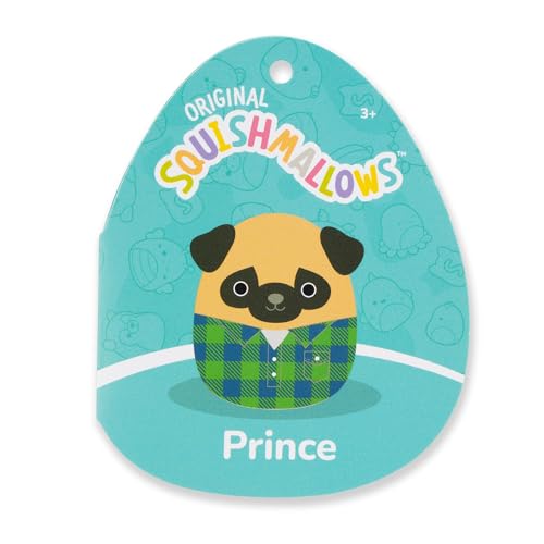 Squishmallows SQCR06622 - Prince der Mops 30 cm, offizielles Jazwares Plüsch, superweiches Kuscheltier