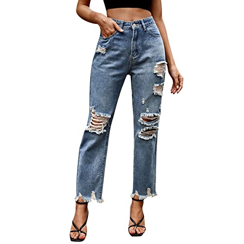 Jeanshosen-Damen-Stretch-Kurz-Frauen-Bequeme-laessige-Wollkanten-Pornografie-in-der-Taille-die-gerade-neunzackige-Hosen-Mode-Jeans-abnimmt-und-verduennt-Jeanshosen-Fuer-Damen-Sexy