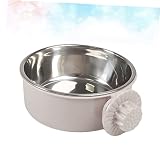 BESPORTBLE 3stücke Stainless Steel Pet Feeder Wandmontierter Futternapf Für Hunde Und Katzen Kleiner Grauer Futternapf Mit Rutschfester Aufhängung Leicht Zu Reinigen Und Stabil Für