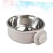 BESPORTBLE 3stücke Stainless Steel Pet Feeder Wandmontierter Futternapf Für Hunde Und Katzen Kleiner Grauer Futternapf Mit Rutschfester Aufhängung Leicht Zu Reinigen Und Stabil Für