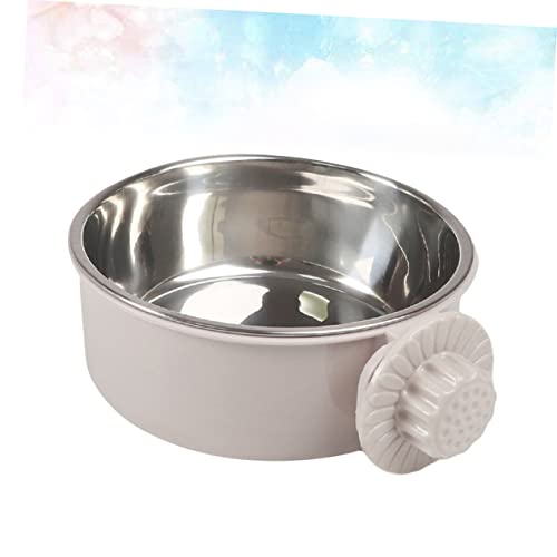 BESPORTBLE 3stücke Stainless Steel Pet Feeder Wandmontierter Futternapf Für Hunde Und Katzen Kleiner Grauer Futternapf Mit Rutschfester Aufhängung Leicht Zu Reinigen Und Stabil Für