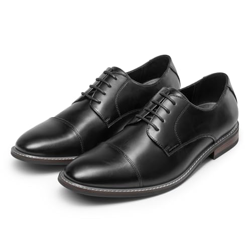 Bruno Marc Men's Prince Classic Modern Formal Oxford Lace Up Dress Shoes,Size 10.5,Black,BMUMOX2528