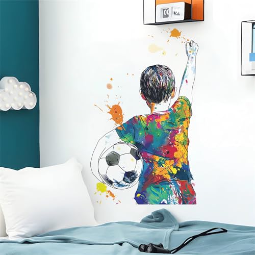 Vinilo decorativo sacinora con diseño Soccer Ball Boy miniatura 4