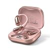 Open Ear Headphones, Wireless Headphones with Smart Digital Display & Mic, Open Ear Earbuds 35H Playtime, Sweat Resistant & Waterproof, Secure Comfortable Fit – Running, Sport, Daily (Rose Gold)