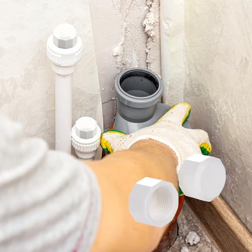 Sunyunze 36 Stück Blindstopfen Wasserleitung mit Dichtung 1/2/ 3/4 1 Zoll AußEngewinde und Innengewinde Verschlusskappe Kunststoff Gewindestopfen Gewindestopfe für Waschmaschine Geschirrspüler Wasse