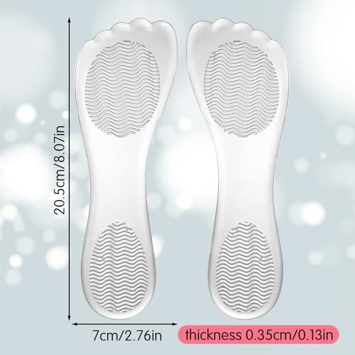 2 pares plantillas gel transparentes para tacones mujer miniatura 2