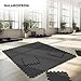 BalanceFrom Puzzle Exercise Mat – 6-Pc Interlocking Foam Tiles – 1/2