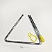 5 Pcs Steel Triangle Percussion Instrument With Striker,Rhythm Steel Triangles (7in)