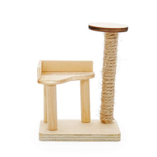 Odoria 1/12 Miniatur Kratzbaum Puppenhaus Zubehör, A