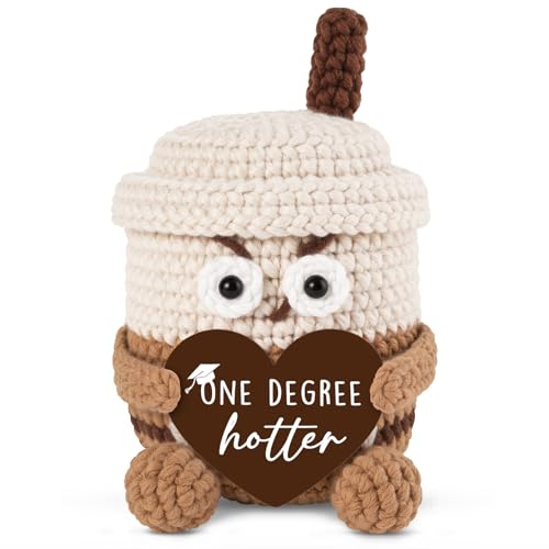 Mini Taza de Café de Crochet para Graduación miniatura 1