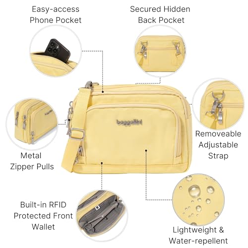 Image of Baggallini Triple Zip with Front Wallet /Trifecta RFID Wallet Crossbody